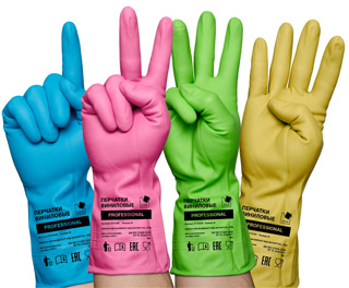 Виниловые перчатки ТР ТС для профессионалов